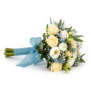 Jute ribbon, light blue, 4 cm x 3 m &ndash; for gifts, floristry, decorations, and crafts