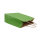 Carrier bag with drawstring handles, 18 x 22 x 8 cm, green, kraft paper