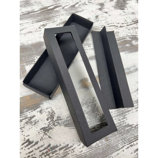 Kerzenschachtel, Schwarz 18,5 x 5 x 2,5 cm,...