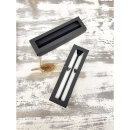 Kerzenschachtel, Schwarz 18,5 x 5 x 2,5 cm, Kerzenverpackung - 10er Set