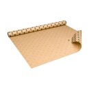 Papier cadeau de No&euml;l, branches de gui et baies, marron, 0,70 x 10 m