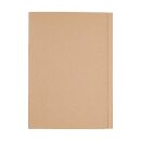 Sammelmappe A2, drei Klappen, zwei F&uuml;llh&ouml;hen, Kraftkarton, braun - 5er Pack