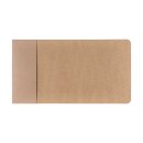 Photo folder A5 for 13 x 19 cm, brown, kraft cardboard, with flap - 10 pcs/pack