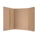 Photo folder A5 for 13 x 19 cm, brown, kraft cardboard, with flap - 10 pcs/pack