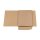 Brown presentation folder A4, w. business card slot, kraft cardboard, unprinted - 10 pcs/pack