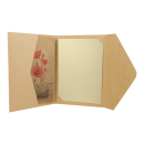 Pocketfold card C6, 114 x 162 mm, with pocket, slots and...