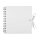 Album 20 x 20 cm weiß, 40 Blätter weißes Kraftpapier, Spiralalbum, Scrapbooking-Album