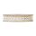 Decoration ribbon with lace, natural and white, two-coloured, 25 mm x 9 m, 100% jute, gift ribbon, jute ribbon