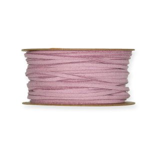 Deco ribbon leather look, Purple, 3 mm, 20 m roll
