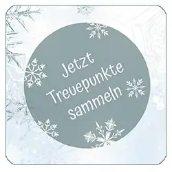 Wintermotiv mit Aufschrift Jetzt für Treuepunkte registrieren